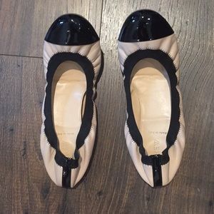 JCrew Cece Patent leather cap toe ballet flats